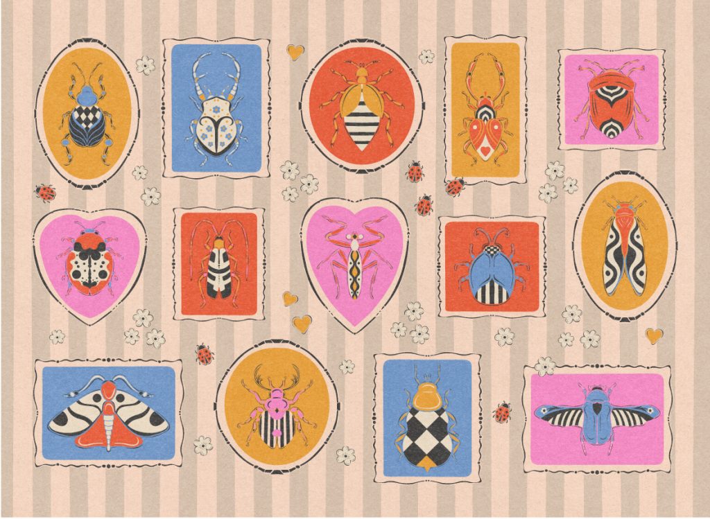 insect and bugs surface design