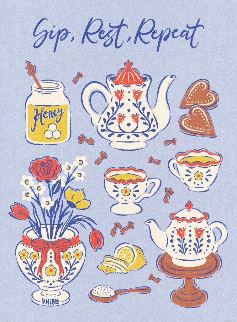 Food and drinks surface design