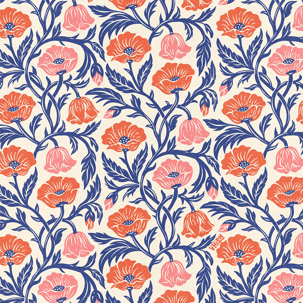 Floral Surface Pattern Design