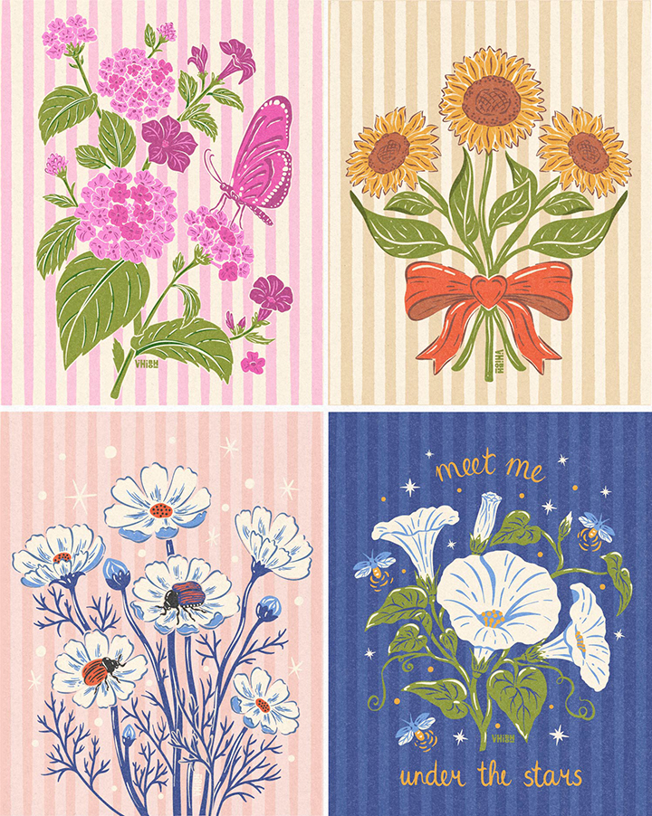 Floral surface Designs